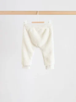 Crème - Ensemble bébé sweat à capuche et jogging Borg (0mois-2ans)