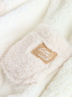 Crème - Ensemble bébé sweat à capuche et jogging Borg (0mois-2ans)