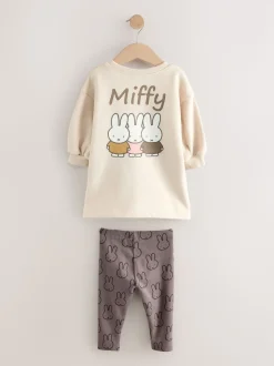 Crème - Ensemble Miffy Robe sweat et legging (3mois-7ans)