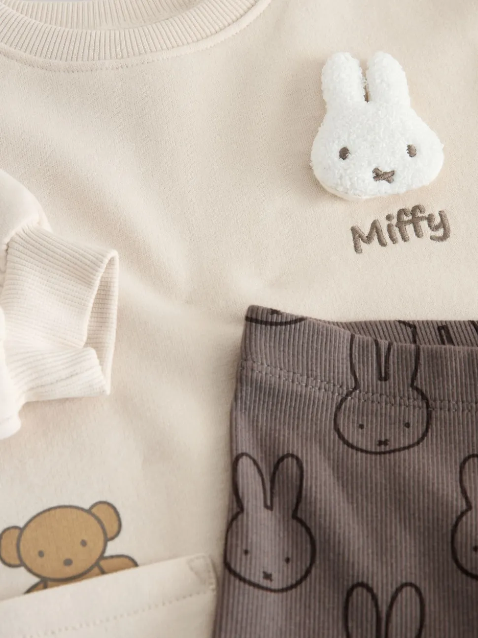 Crème - Ensemble Miffy Robe sweat et legging (3mois-7ans)
