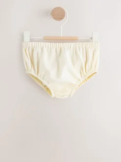 Crème - Ensemble robe à manches longues et Culottes brodées BÉBÉ 2 Pieces (0mois-2ans)