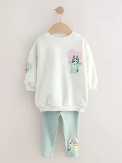 Crème - Ensemble Sweat-shirt et Leggings Bluey (12mois-7ans)