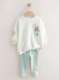 Crème - Ensemble Sweat-shirt et Leggings Bluey (12mois-7ans)