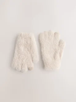 Crème - Gants moelleux (3-16 ans)