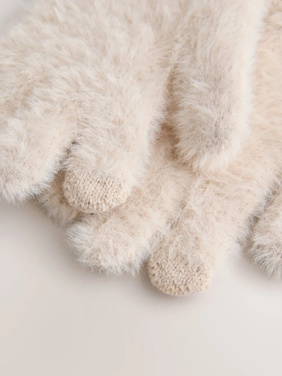 Crème - Gants moelleux (3-16 ans)