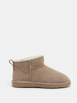 Crème - Hush Bottes en peau de mouton Ultra Mini