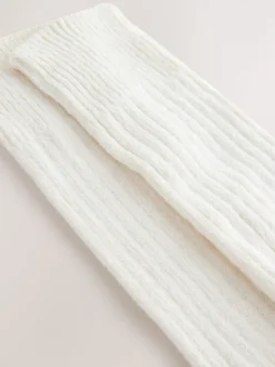 Crème - Lot de 1 paires de chaussettes longues souples