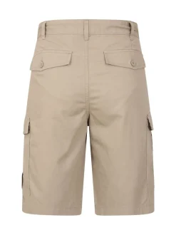 Crème - Mountain Warehouse Mens Lakeside 100% Cotton Cargo Shorts