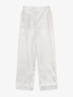 Crème - Pyjama de Noël The Little Tailor boutonné en satin pour enfant