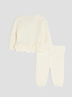 Crème - River Island Cardigan à péplum bébé fille