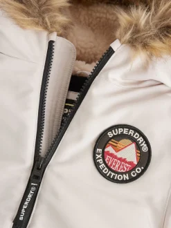 Crème - Superdry Everest Combinaison de ski