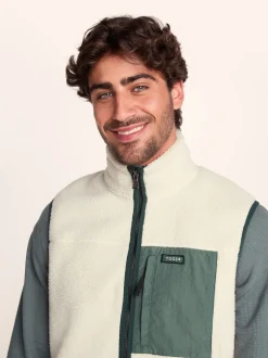 Crème - Tog 24 Gilet Sherpa Evan Mens