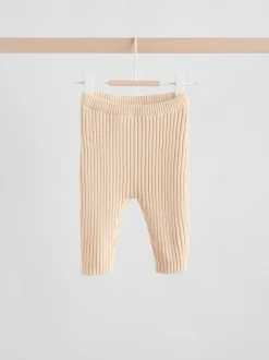 Crème brodé - Cardigan et Leggings en maille Bébé Ensemble 2 pièces (0mois-3ans)