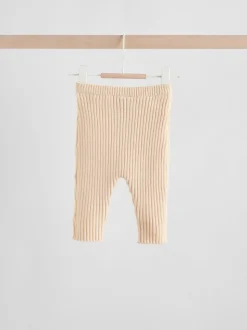 Crème brodé - Cardigan et Leggings en maille Bébé Ensemble 2 pièces (0mois-3ans)