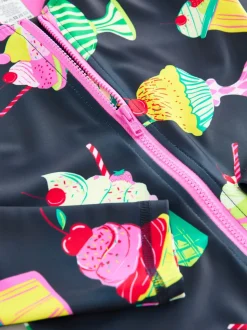 Crème de glace Bleu bleu marine - Maillot de bain Sunsafe à manches longues (3mois-16ans)