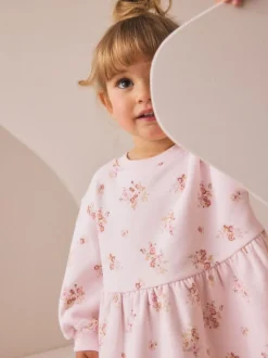 Crème fleuri - Robe de survêtement (3mths-7yrs)