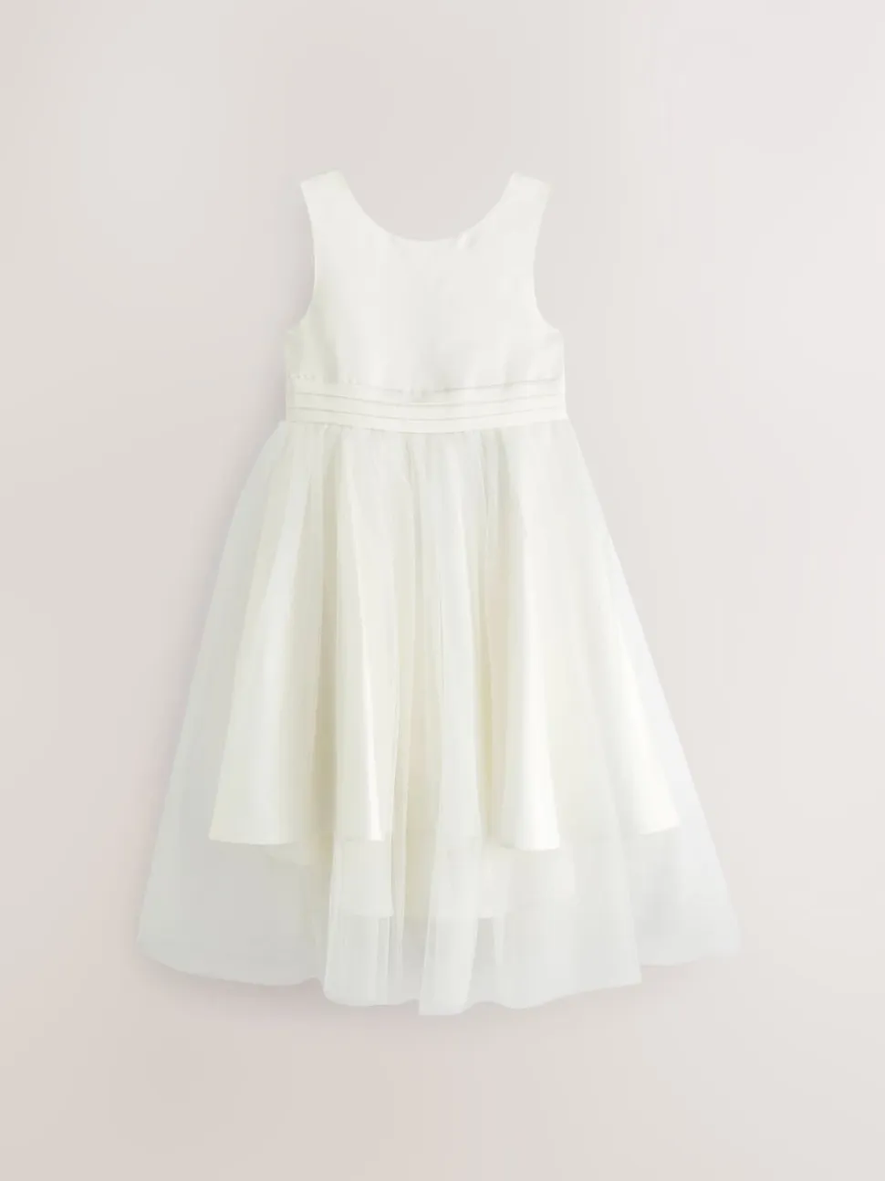 Crème ivoire - Robe Nœud pour Fille Fleurie (3mths-16yrs)