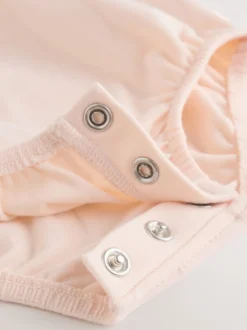 Crème/Rose Rayure - Ensemble Salopettes et Body BÉBÉ 2 Pieces (0mois-3ans)