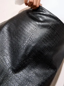 Croc noir - Minijupe Friends Like These en similicuir