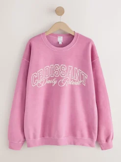 Croissant rose - sweat