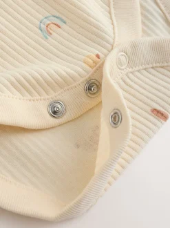 écru - Body BÉBÉ My First Pâques à Manches longues