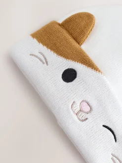 écru - Bonnet à pompon Squishmallow Cat 3D (5-13ans)