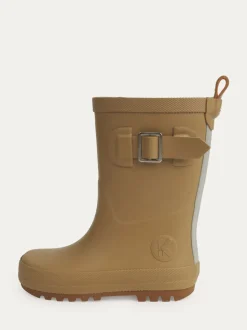 Écru - Bottes de bien-être doublées KIDLY By MORI en coton