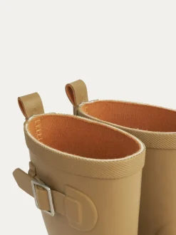 Écru - Bottes de bien-être doublées KIDLY By MORI en coton