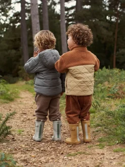 Écru - Bottes de bien-être doublées KIDLY By MORI en coton