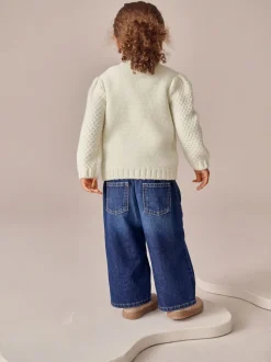 écru - Cardigan à fleurs brodées (3mois-10ans)