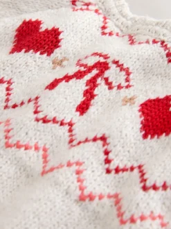 écru - Cardigan Cœur Yoke (3mois-7ans)