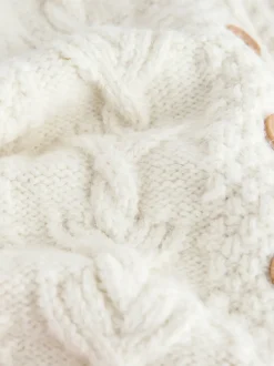 écru - Cardigan en maille épaisse Bobble (3mths-10yrs)