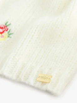 écru - Cardigan Laura Ashley Fleuri Brodé