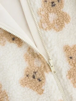 Écru - Combinaison bébé imprimée Bear Borg All Over (0-18mois)