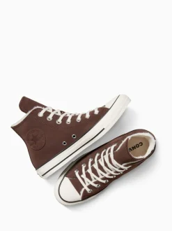 Écru - Converse Baskets Chuck Taylor All Star Winter Luxe High