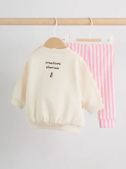 écru - Ensemble 2 Pieces pour Sweat-shirt et Leggings BÉBÉ (0mois-2ans)