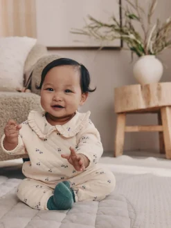 écru - Ensemble Sweat-shirt et Pantalons matelassé Bébé 2 Pieces (0mois-2ans)