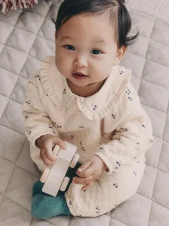 écru - Ensemble Sweat-shirt et Pantalons matelassé Bébé 2 Pieces (0mois-2ans)