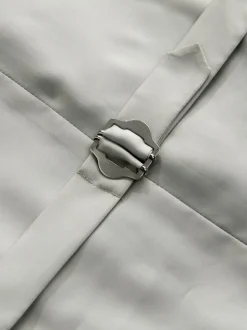 écru - Gilet de costume en lin Blend texturé