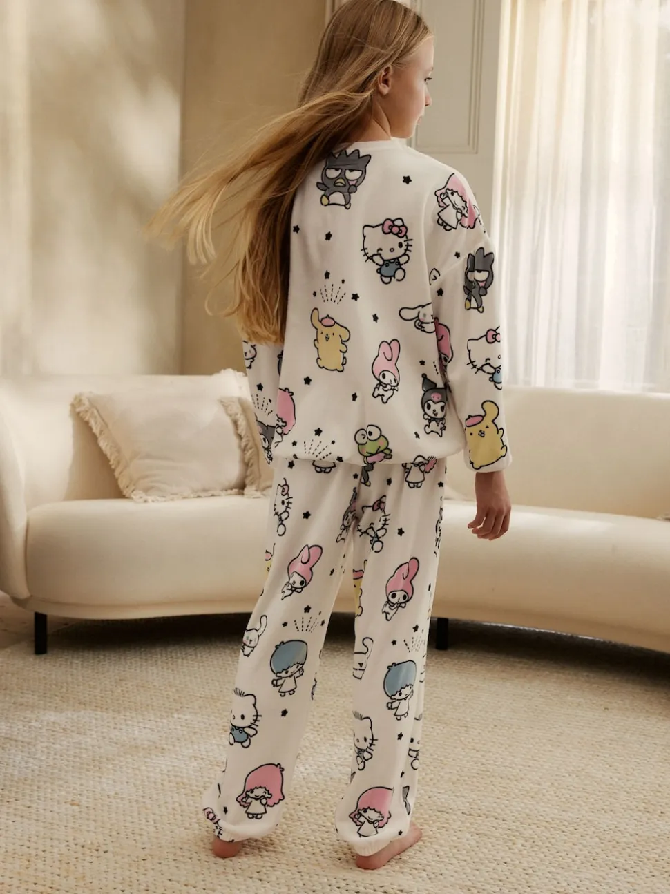 écru - Hello Kitty Lot de 1 pyjamas en polaire confortables (3-16ans)