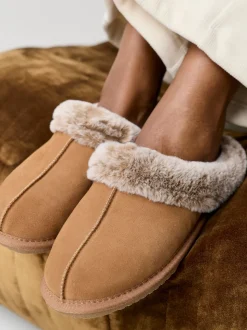 Écru - Hush Puppies Amara Chaussons d'hiver doublés de fausse fourrure