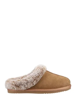Écru - Hush Puppies Amara Chaussons d'hiver doublés de fausse fourrure