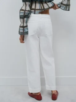 écru - Jean denim à jambe large