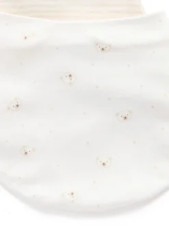 Écru - Lot de 2 bavoirs Purebaby Essential Dribble