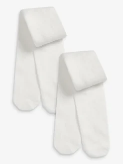 écru - Lot de 2 collants bébé (0 mois-2 ans)