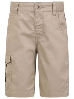 Écru - Mountain Warehouse Kids 100Short cargo en coton à 100