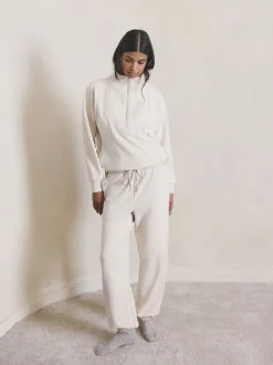 écru - Pantalon de jogging en polaire