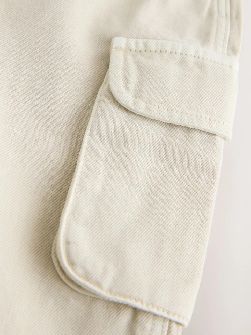 écru - Salopette cargo en coton tissé en sergé (3mois-7ans)