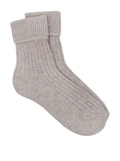Écru - Totes Chaussettes d'hiver pour dames en cachemire Blend