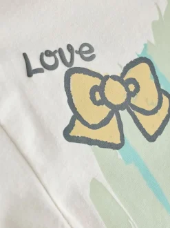 écru - T-shirt imprimé graphique oversize Hello Kitty (3-16ans)